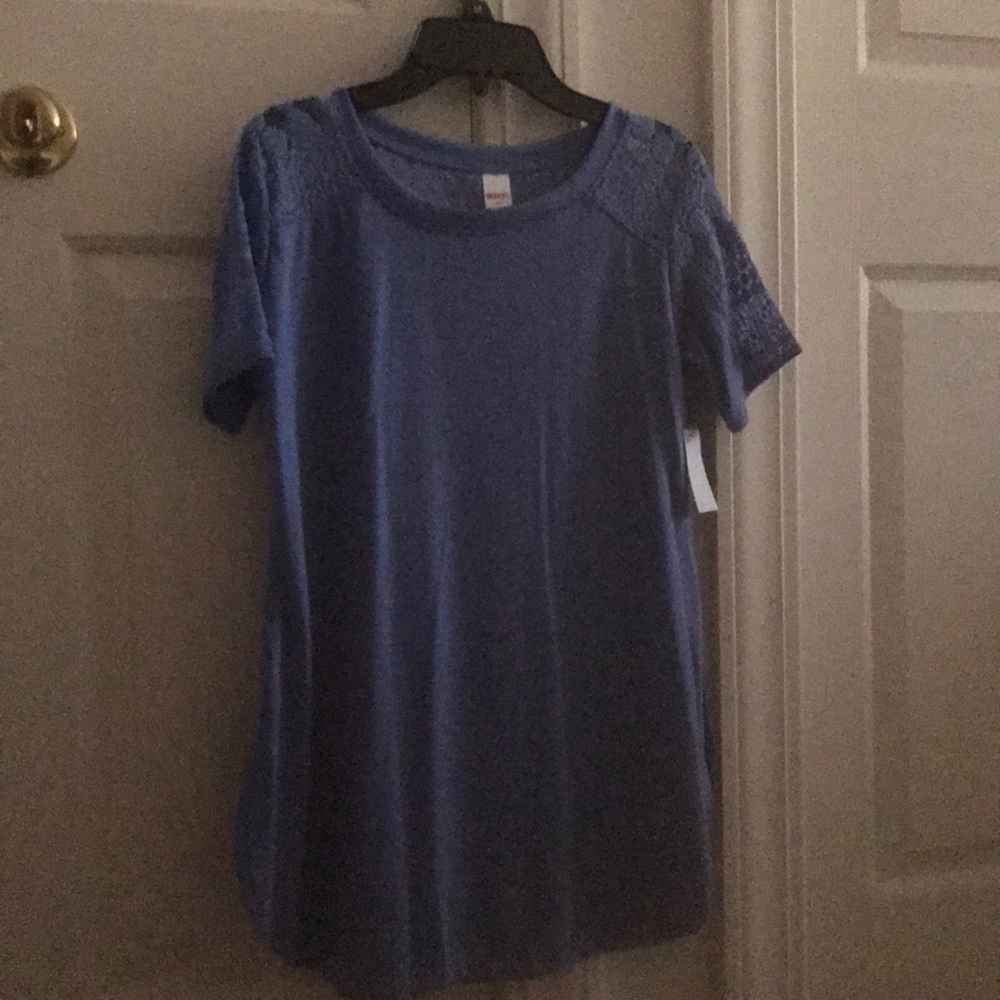 NEW Blue Top With Slits On the side